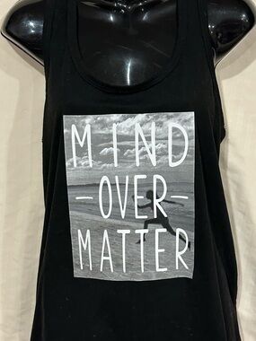 Mind Over Matter Black Women's Graphic Tank Top